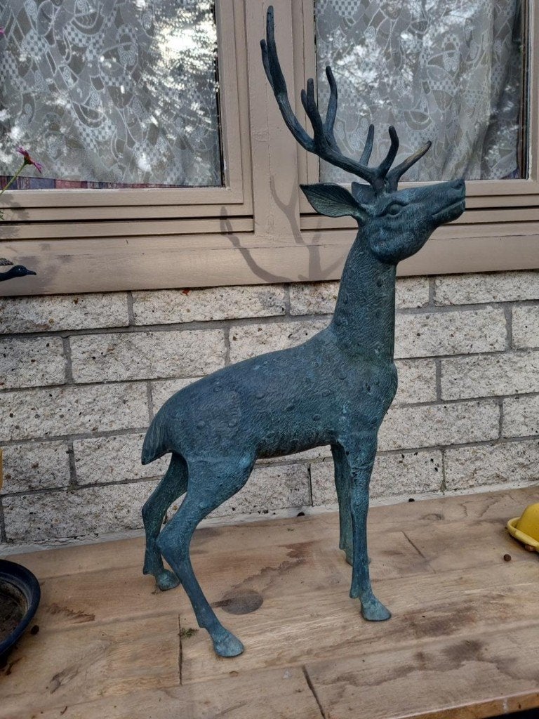 groot bronzen hert, Ophalen, Brons