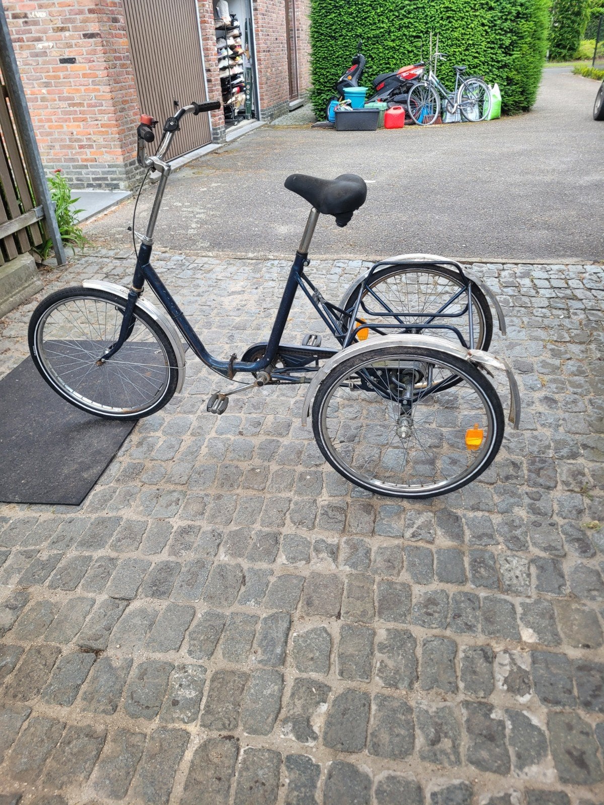 Driewieler fiets, Ophalen