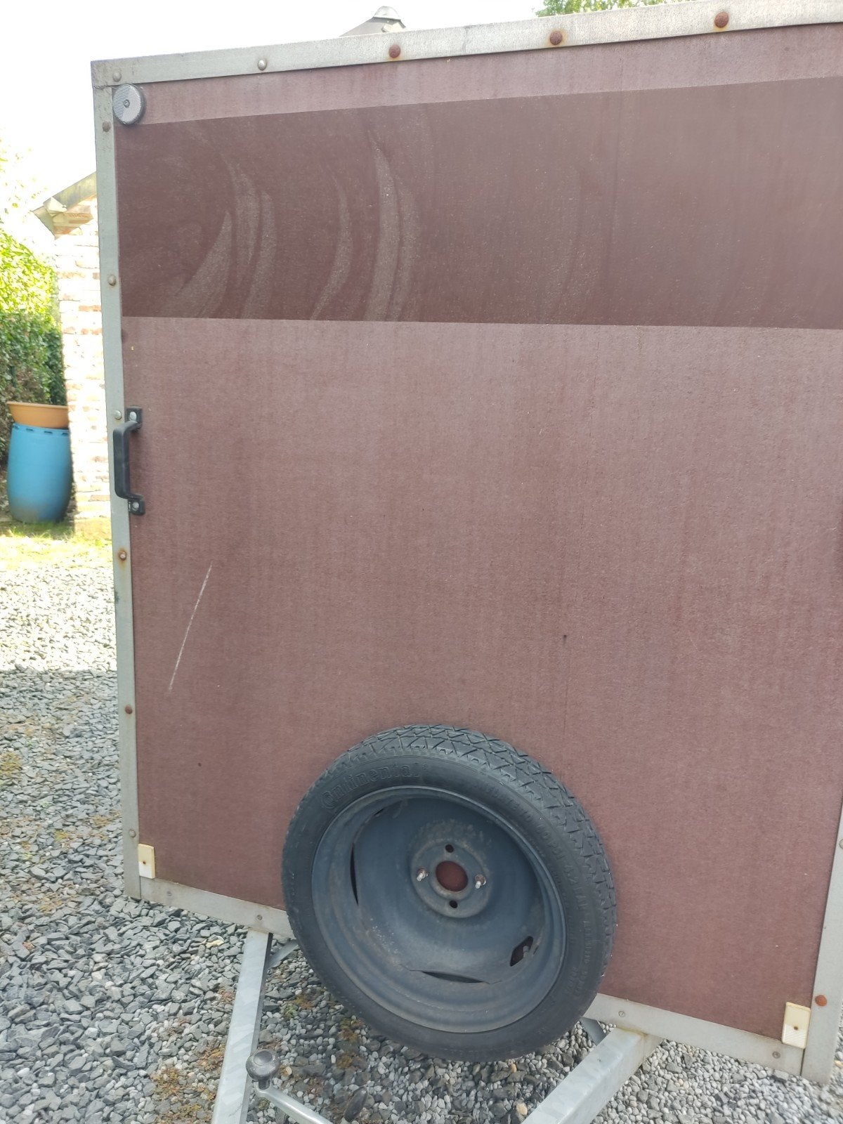 Te koop. Gesloten ongeremde aanhangwagen., Ophalen, Gebruikt