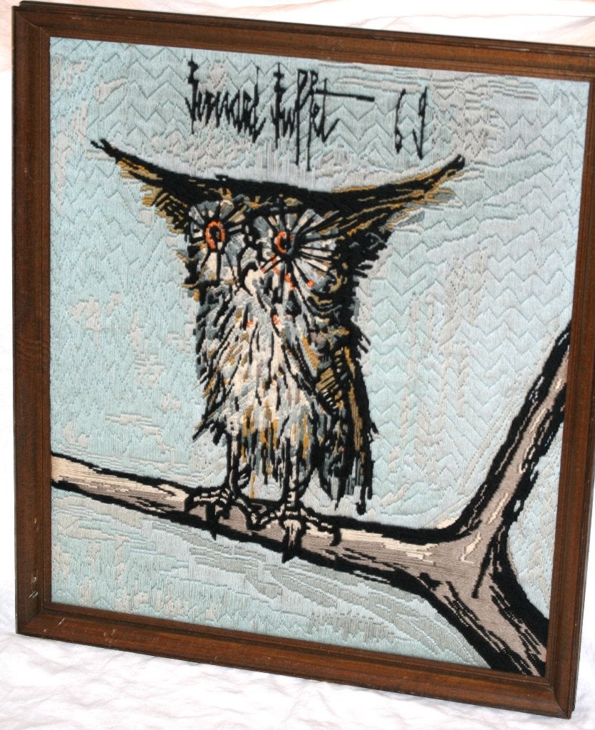 Bernard Buffet 1969 - Tapijt ingekaderd, Antiquités & Art, Art | Peinture | Classique, Enlèvement ou Envoi