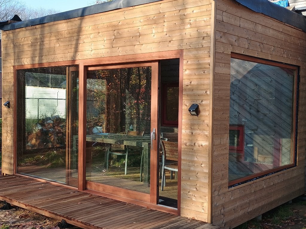 HEFSCHUIFRAMEN  IN HOUT  -- nieuwstaat !, Doe-het-zelf en Bouw, Ophalen, 225 cm of meer, Nieuw, 150 tot 225 cm