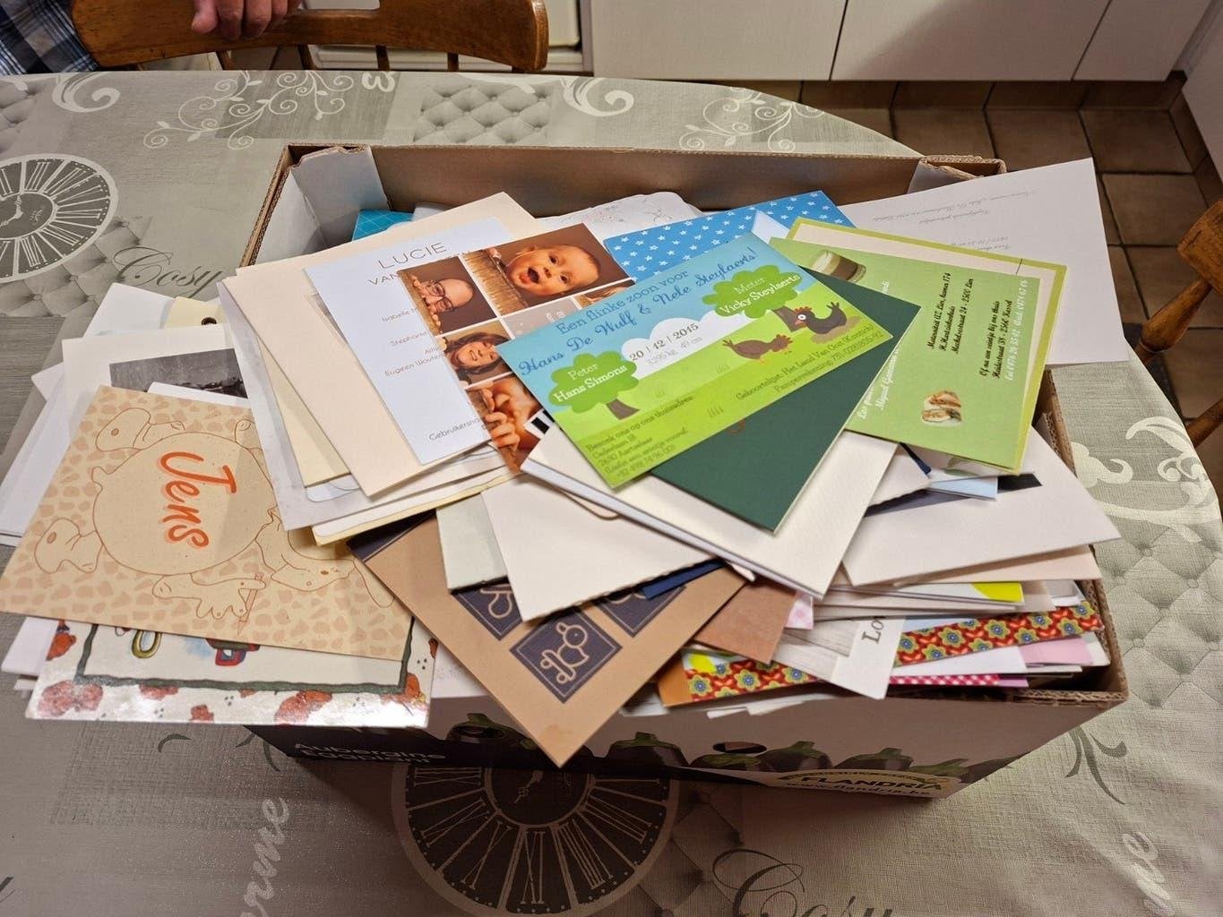 Geboortekaartjes, Collections, Cartes de naissance & Cartes de visite, Enlèvement, Carte de naissance