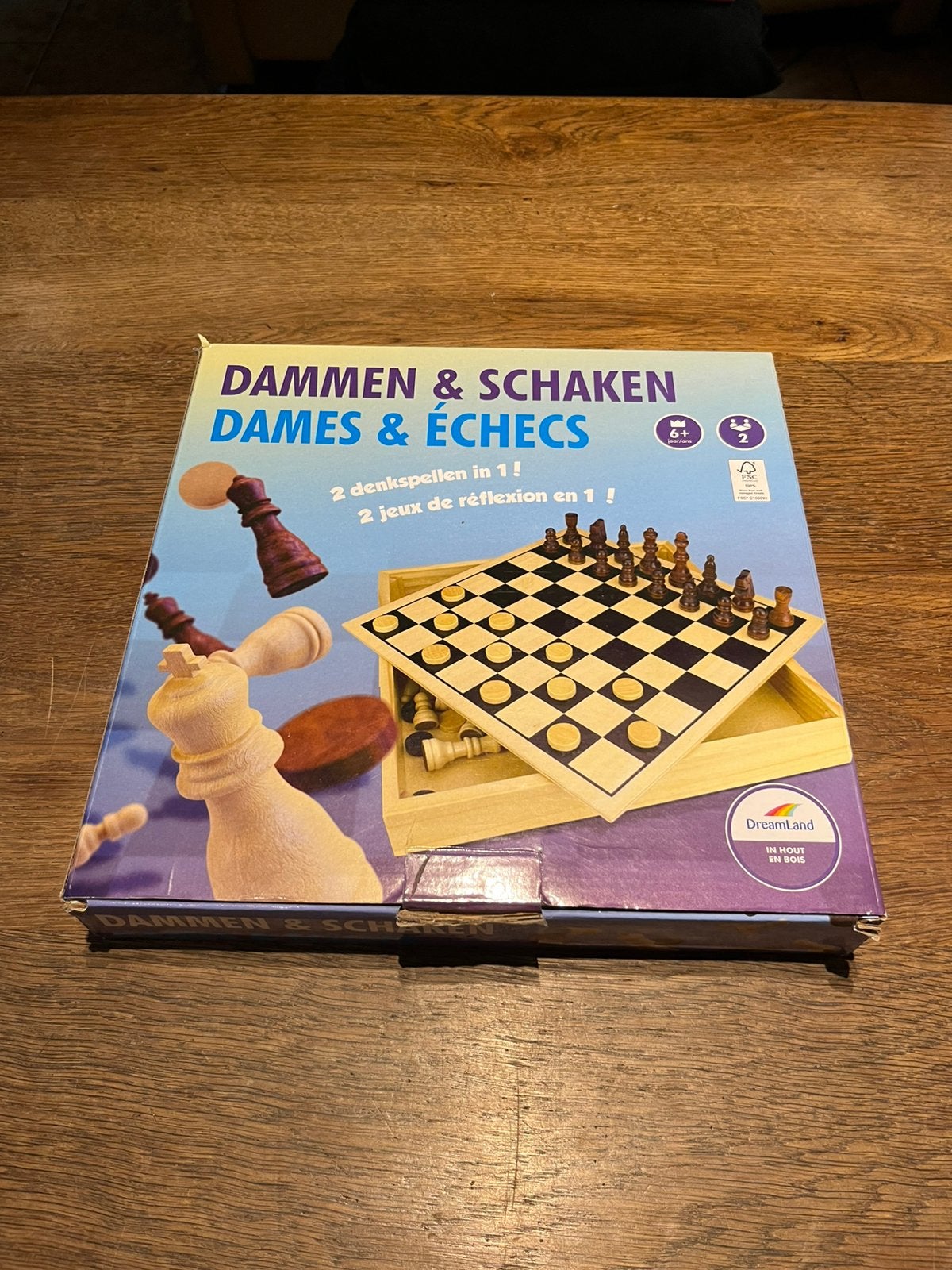 Dam en schaakspel, Hobby en Vrije tijd, Een of twee spelers, Ophalen, Nieuw