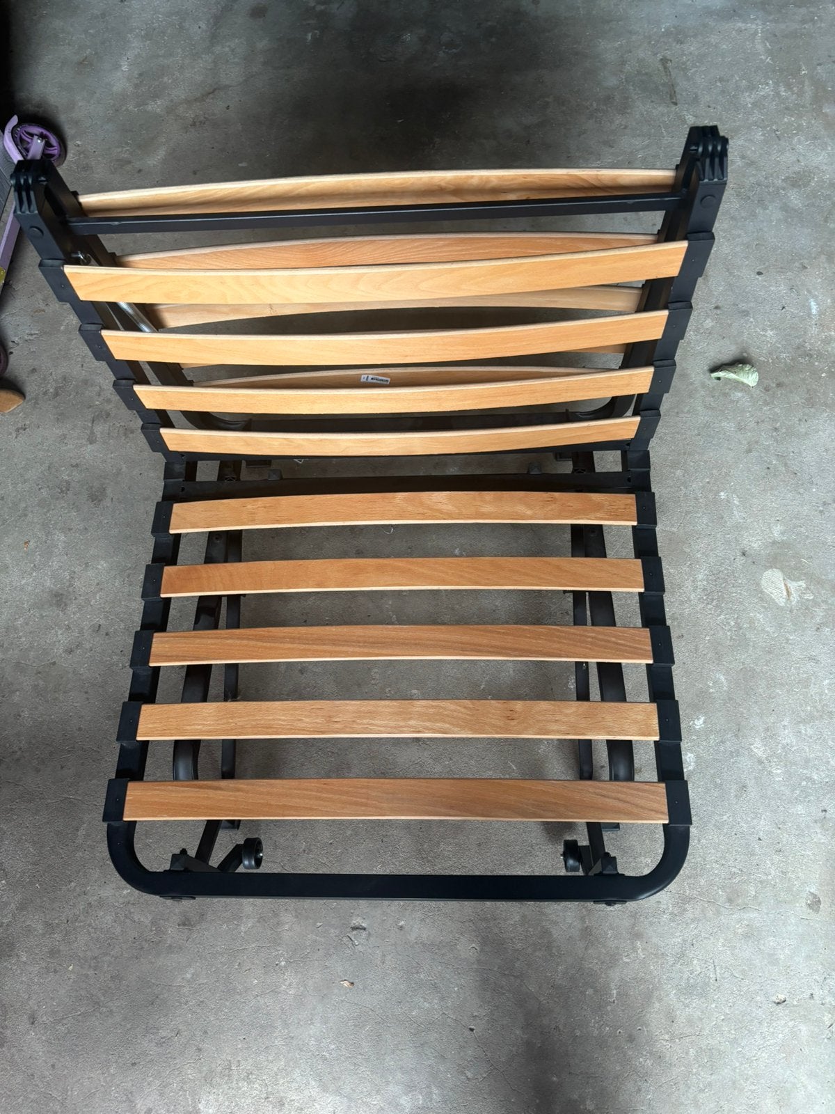Plooibaar bed ( zonder matras), Huis en Inrichting, Ophalen, 90 cm, Eenpersoons, Bruin