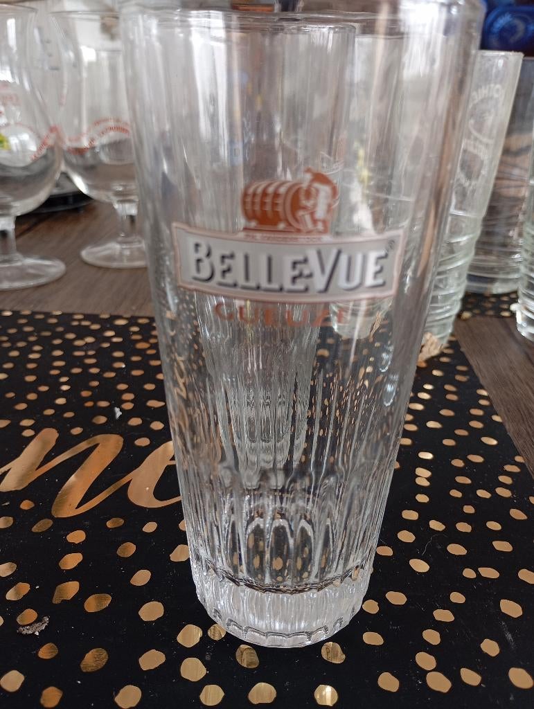 2 verre Geuze Bellevue, Enlèvement, Neuf, Verre à bière