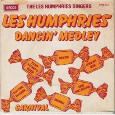 THE LES HUMPHRIES SINGERS: "Les Humphries dancin' medley", 7 inch, Zo goed als nieuw, Pop, Fotohoes