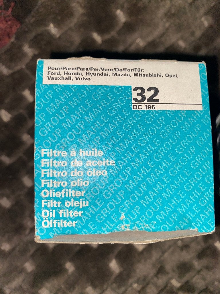 4 Oliefilters  OC196 Mahle - Tecafiltre verschillende auto's, Ophalen, Nieuw, Hyundai