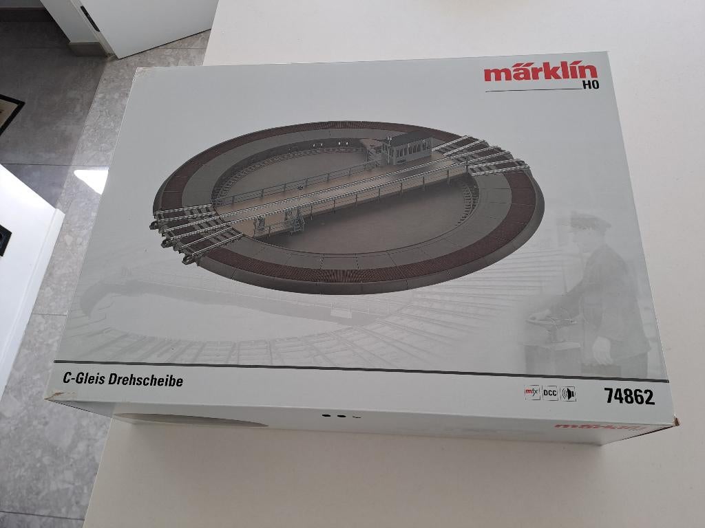 Draaischijf Märklin + uitbreidingssets, Hobby en Vrije tijd, Ophalen, Wisselstroom, Brug, Tunnel of Gebouw, Zo goed als nieuw