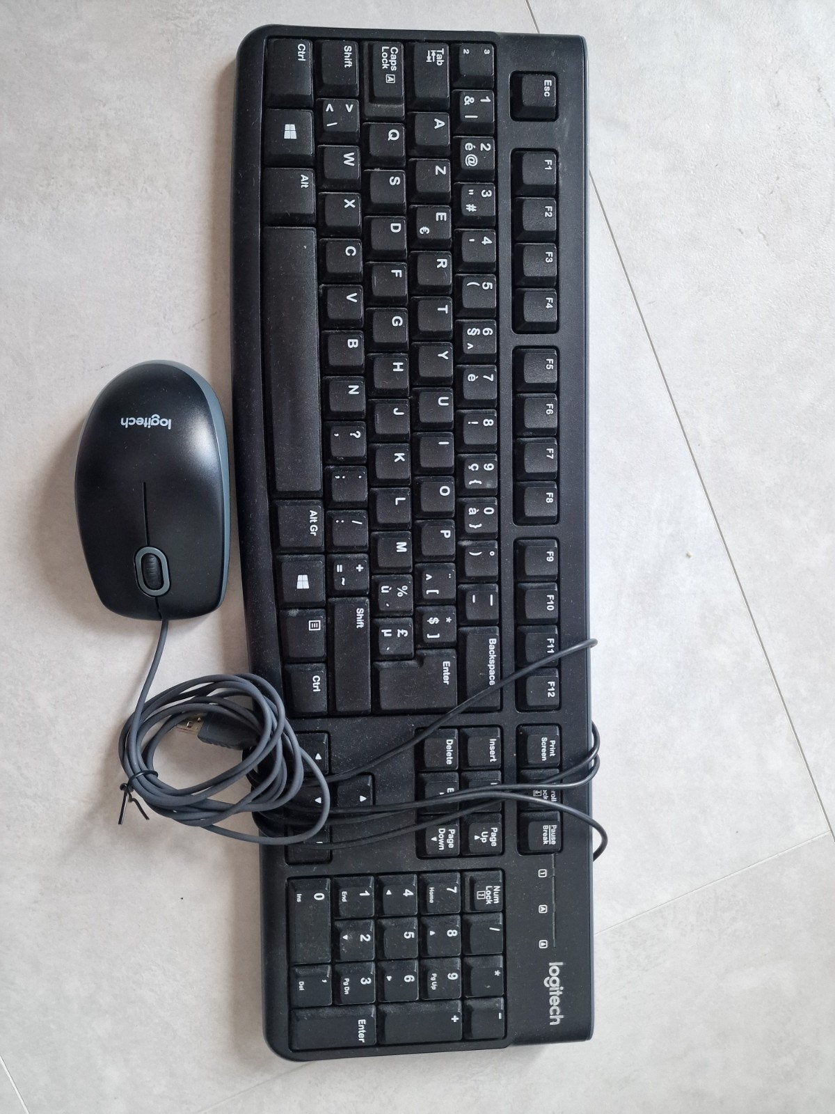 Clavier AZERTY avec souris, Ophalen, Azerty