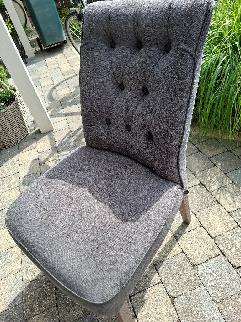 6 stoelen, Maison & Meubles, Chaises, Gris, Enlèvement, Landelijke stijl, Tissus