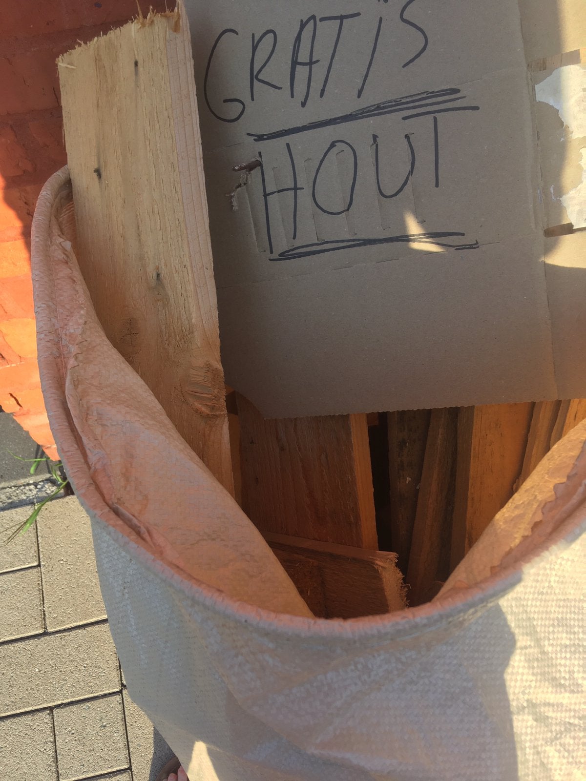 Houtafval (gratis), Ophalen of Verzenden, Zo goed als nieuw