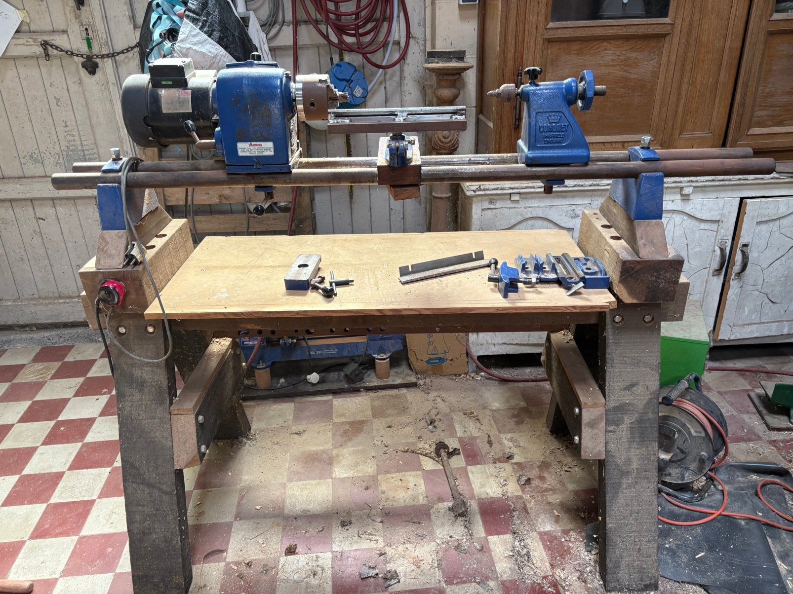 tours a bois et gouges,outils…, Enlèvement, Utilisé