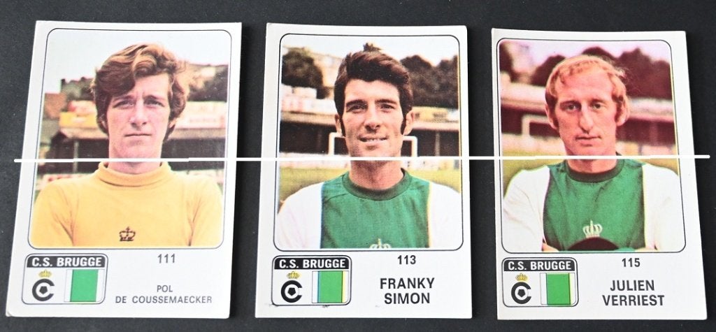Panini Football 1973 - 74 / Cercle Brugge / 6 spelers, Verzamelen, Verzenden, Zo goed als nieuw, Poster, Plaatje of Sticker