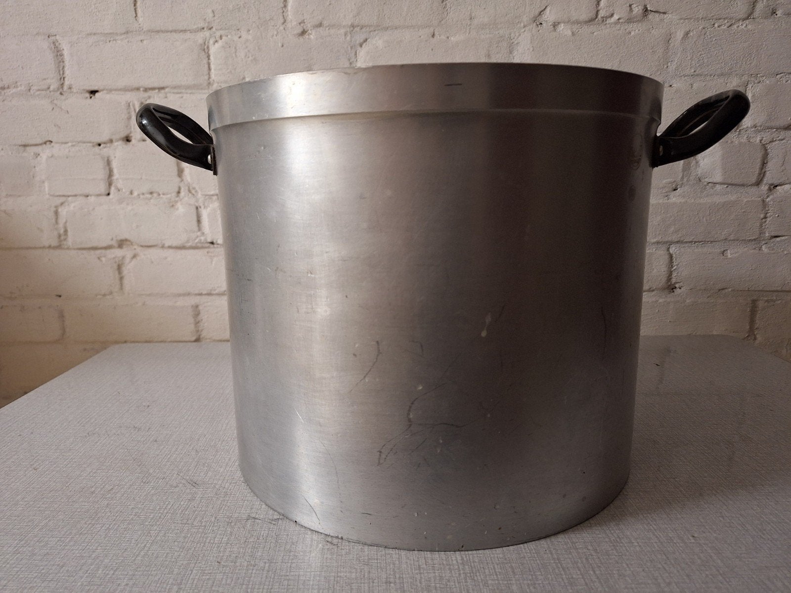 Grande marmite vintage avec poignées, Aluminium, Enlèvement, Utilisé, Casserole