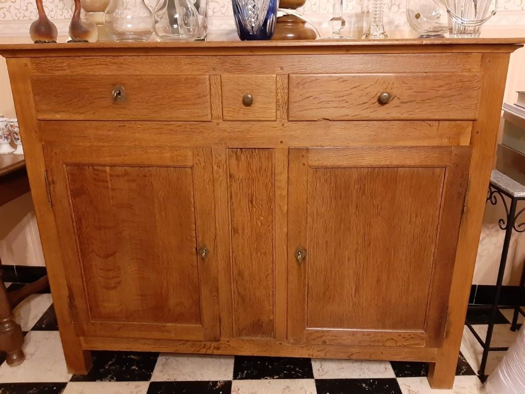 Dressoir en chêne, Maison & Meubles, 25 à 50 cm, Avec tablette(s), 100 à 150 cm, Enlèvement