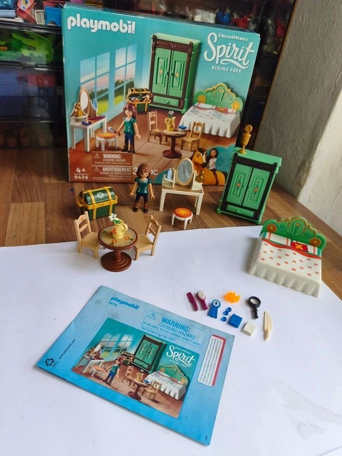 playmobil Spirit Dollhouse 9476 chambre fille - complet, Enlèvement ou Envoi, Autres séries, Comme neuf, Kit complet