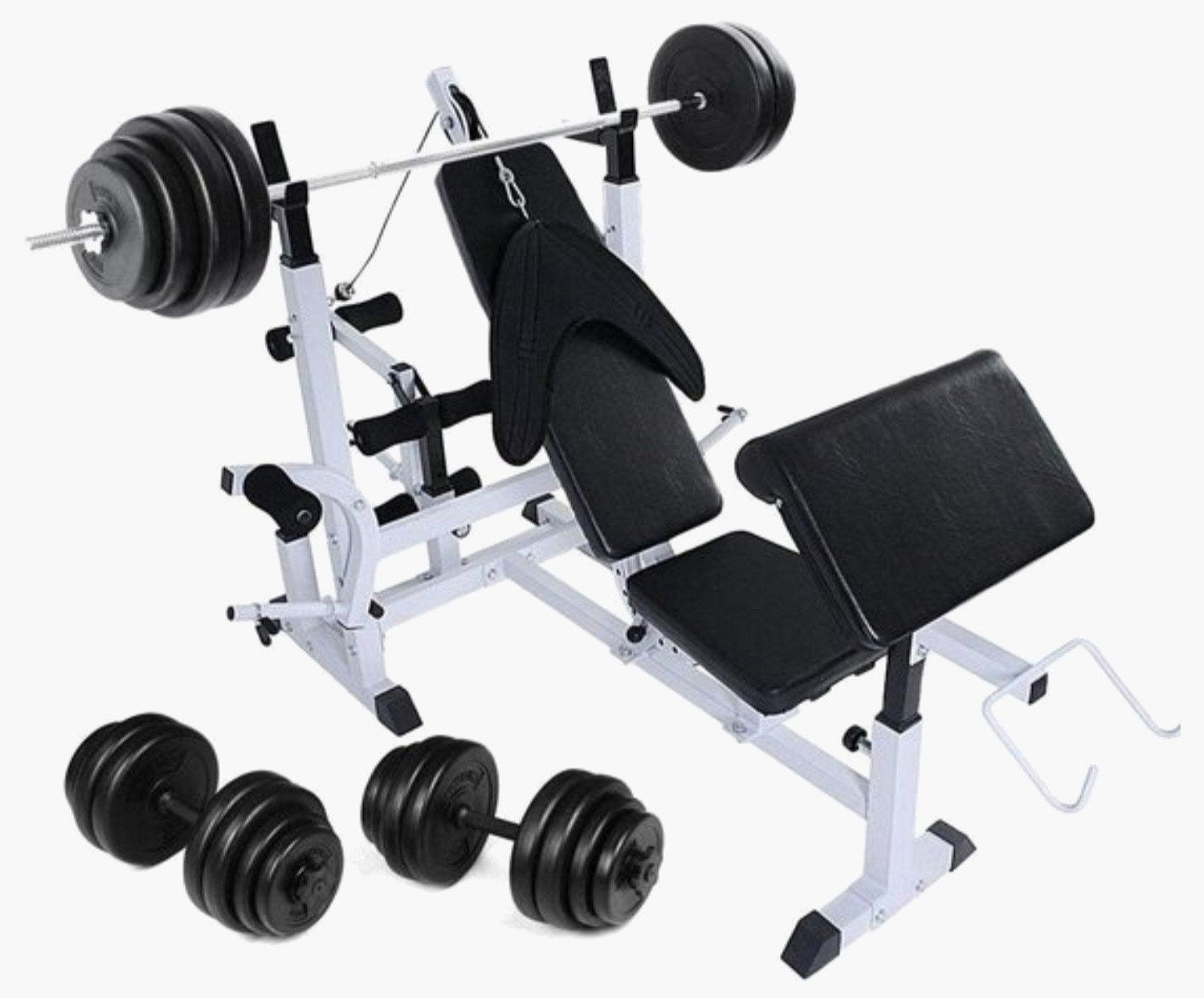 Multifunctioneel fitnessbank (compleet), Sport en Fitness, Ophalen, Zo goed als nieuw, Benen, Fitnessbank