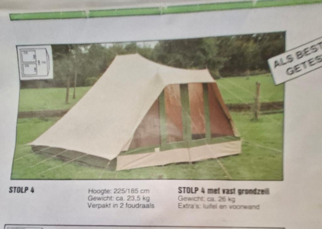 Comfortabele ESVO Stolp tent, Ophalen, Zo goed als nieuw, Tot en met 6