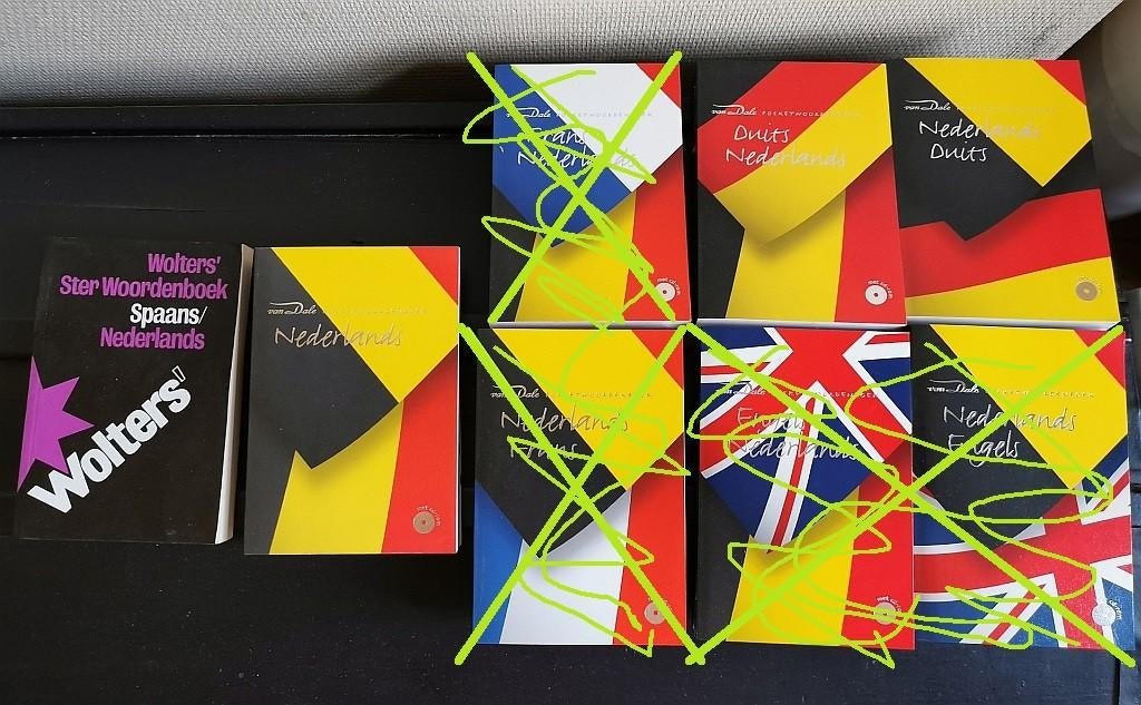 Woordenboeken Nederlands Duits Spaans Van Dale prijs/stuk., Livres, Dictionnaires, Enlèvement ou Envoi, Comme neuf, Van Dale, Autres langues