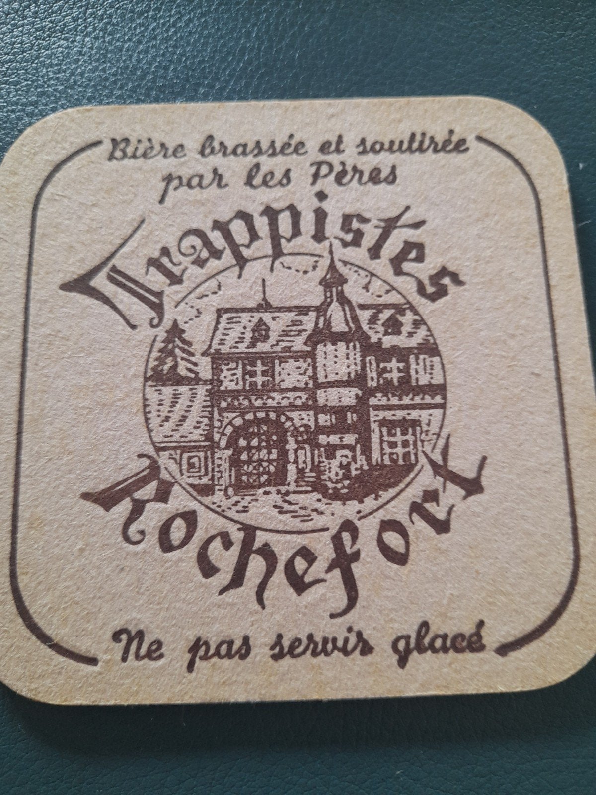 Sous-verre à bière trappiste Rochefort, Collections, Enlèvement ou Envoi
