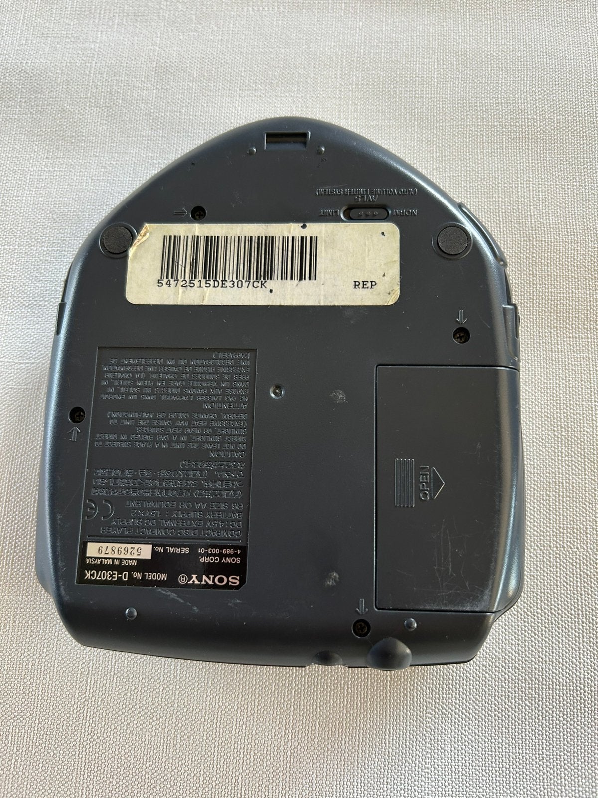 Sony D-307CK Discman - Lecteur CD vintage, Enlèvement ou Envoi, Discman