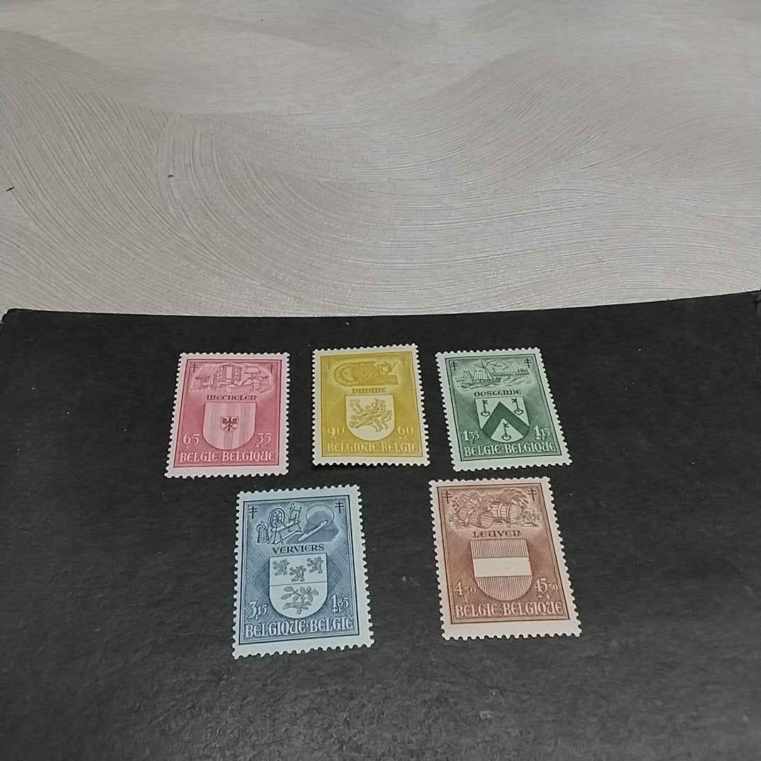 BELGIQUE 743/747 menthe avec cote 19,00€, Enlèvement ou Envoi, Neuf