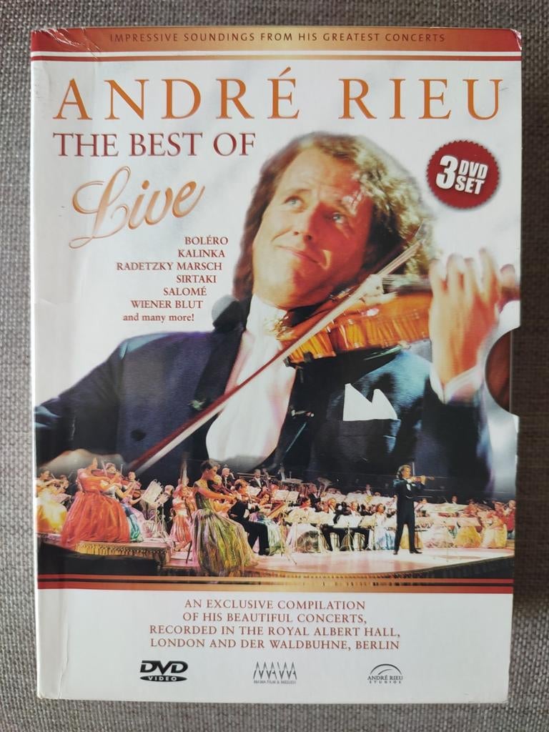 3-DVDbox : ANDRE RIEU - THE BEST OF LIVE, Cd's en Dvd's, Ophalen of Verzenden, Zo goed als nieuw