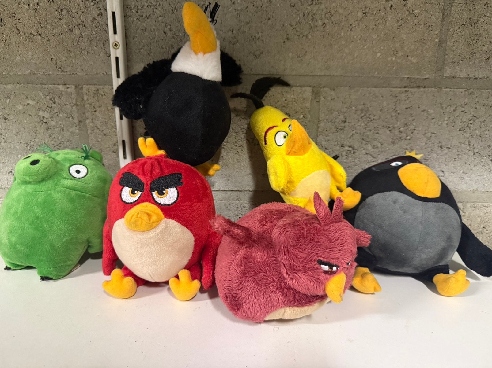 Angry bird knuffels, Kinderen en Baby's, Speelgoed | Knuffels en Pluche, Ophalen, Zo goed als nieuw