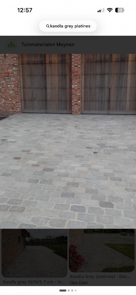 Kandla Grey platines 14x14x5-7 cm, Bricolage & Construction, Planches & Dalles, Neuf, Autres types, Pierre ou Argile, Moins de 50 cm