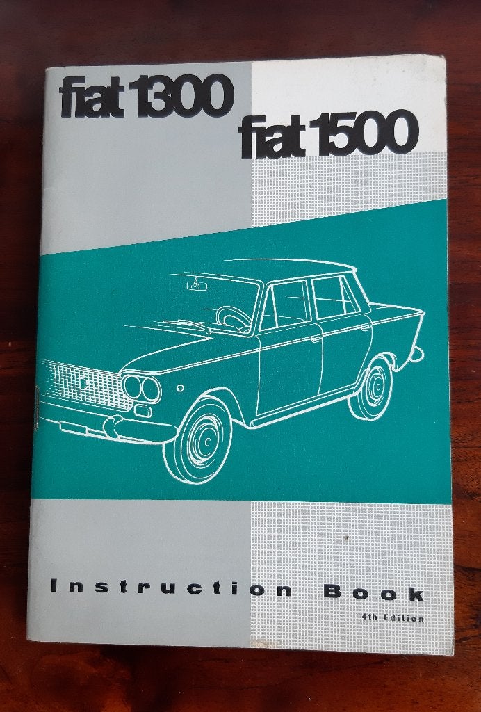 Fiat 1300 Fiat 1500 instructieboek Engels, Ophalen of Verzenden