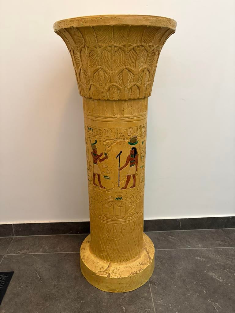 Colonne piédestal décoration Égypte vintave, Enlèvement, Comme neuf