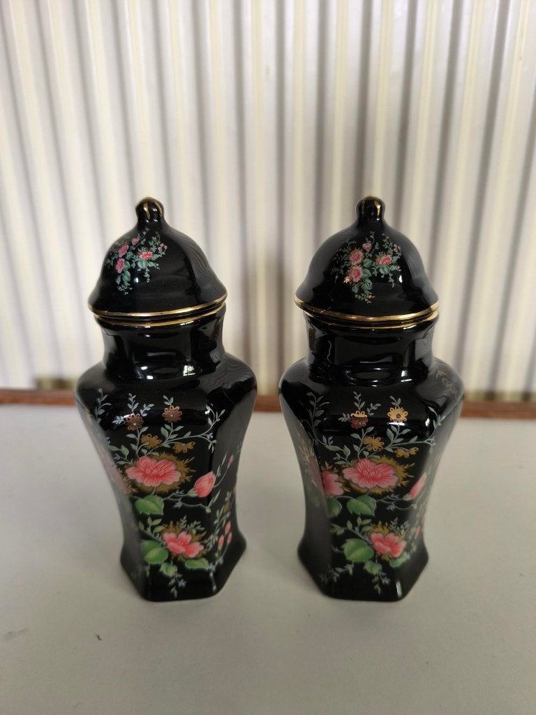 set vintage porseleinen Japanse dekselvaas, Enlèvement