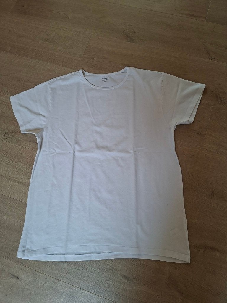 Zeeman: Witte heren t-shirt (XXL), Wit, Overige maten, Ophalen of Verzenden, Gedragen