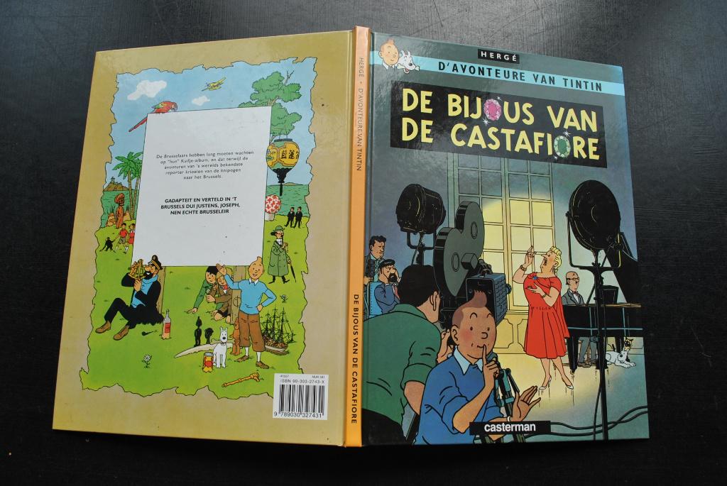 HERGE TINTIN en Bruxellois De bijous van de Castafiore RARE, Enlèvement ou Envoi, Utilisé, Hergé