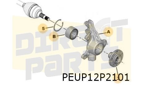 Peugeot/Toyota/Opel/Citroën Fuseestuk Rechts Origineel! 1617, Neuf, Citroën, -, -