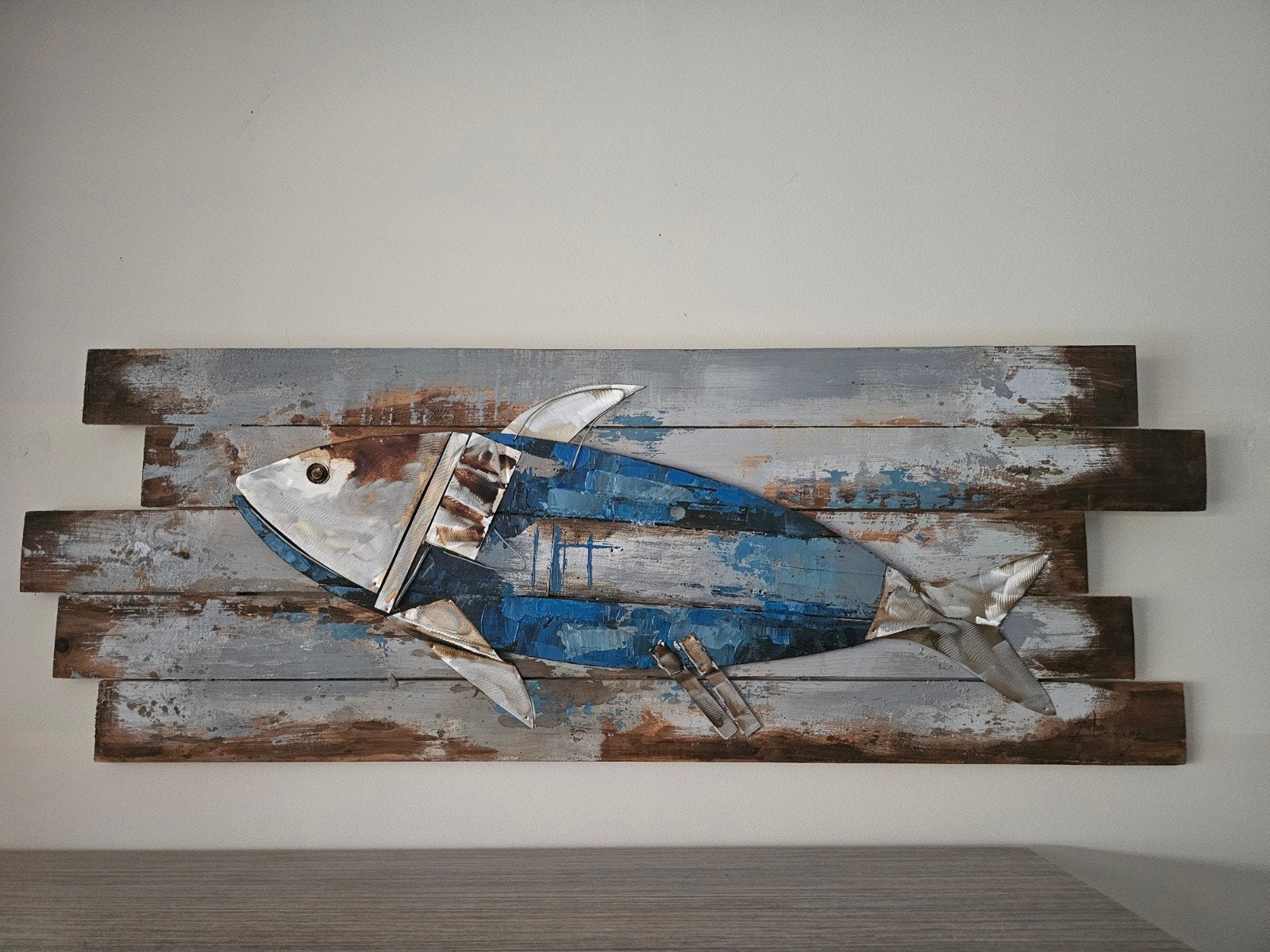 2 Viscollages, Ophalen