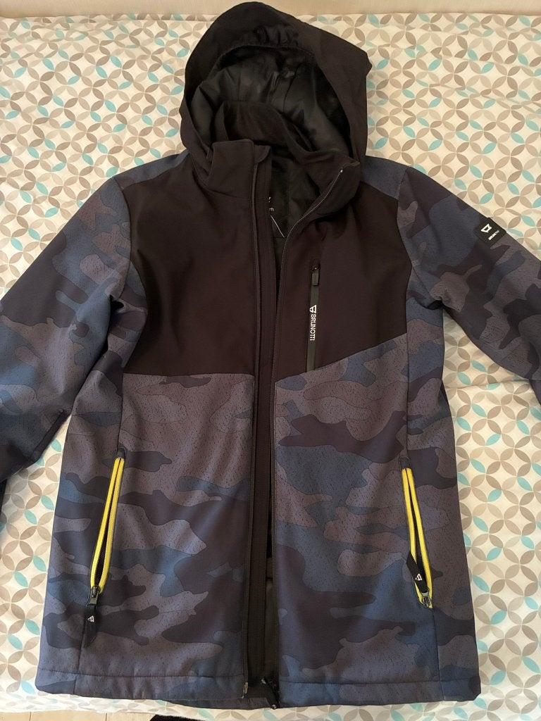 Brunotti zwart/camouflage skijas/winterjas maat 164, Ophalen of Verzenden, Zo goed als nieuw, Brunotti, Jongen