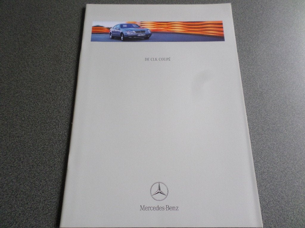 Mercedes CLK Coupe 1998 Brochure, Ophalen of Verzenden, Mercedes