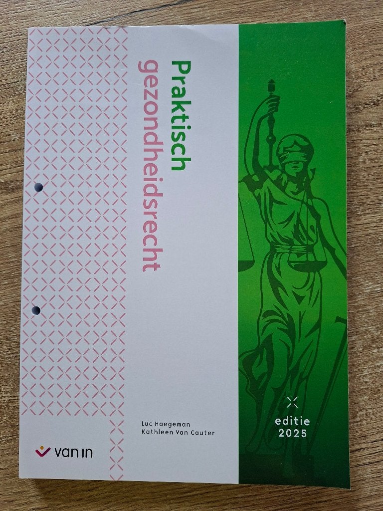 Praktisch gezondheidsrecht, Boeken, Ophalen of Verzenden, Zo goed als nieuw, Hoger Onderwijs, Van In