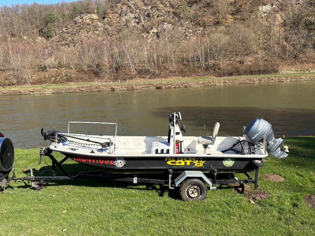 Carolina skiff J16, Watersport en Boten, Vis- en Consoleboten, Gebruikt, 30 tot 50 pk, 3 tot 6 meter, Benzine, Buitenboordmotor