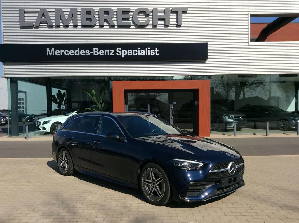 Mercedes-Benz C-CLASS 200 Break AMG Line * 360° * DISTRONIC, Auto's, Automaat, Gebruikt, Zwart, 4 cilinders