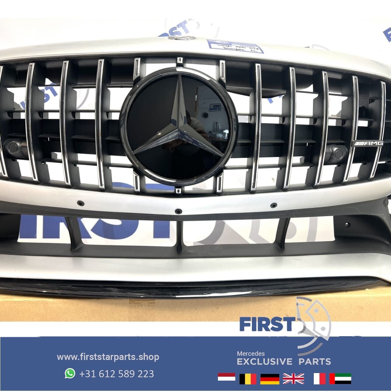 2023 W190 GTR AMG BUMPER COMPLEET A1908853500/A1908858500 GT, Gebruikt, -, Voor, Ophalen of Verzenden