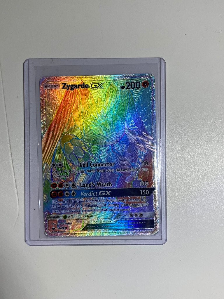 pokemonkaart zygarde gx 136/131, Ophalen of Verzenden, Nieuw, Losse kaart, Foil