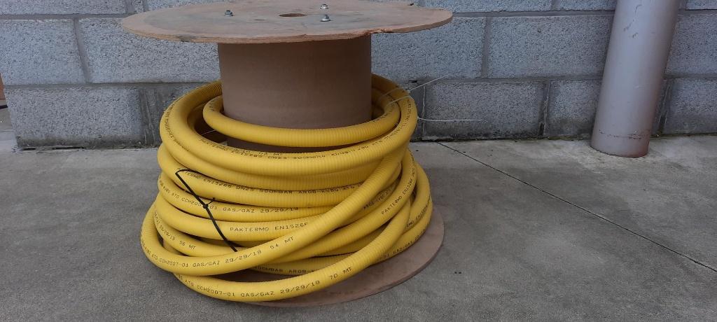 Gasflexibel DN 25, Ophalen, Inox, 6 meter of meer, Nieuw