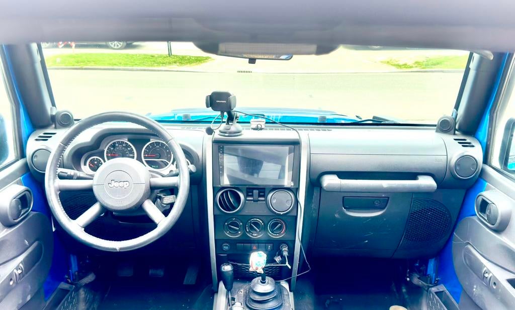 ‼️JEEP WRANGLER JK 3.8 V6 EXTREME ICE BLUE HARD/SOFTTOP‼️, Euro 5, Stof, 1800 kg, Blauw