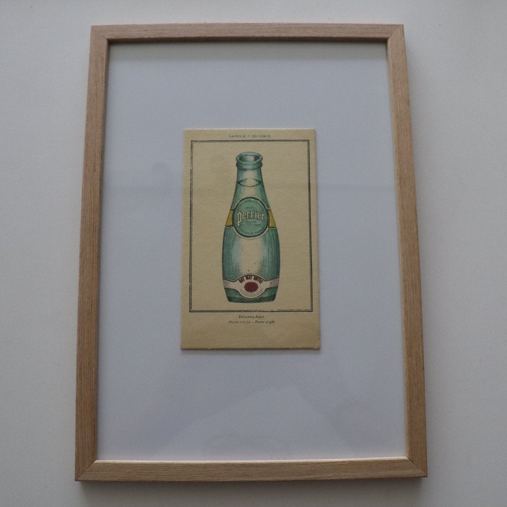 Perrier c'est Fou - Sous-verre avec cadre, Collections, Enlèvement ou Envoi, Utilisé