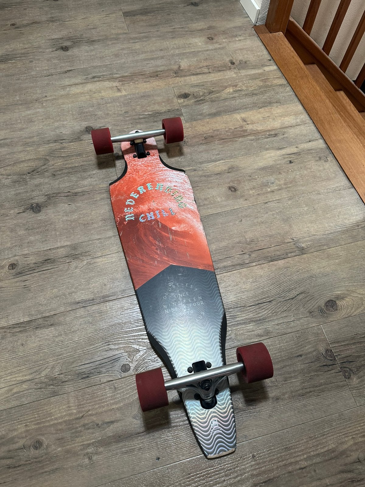 Globe Longboard - Ideaal voor cruisen en carven skateboard, Enlèvement ou Envoi, Comme neuf, Skateboard, Longboard