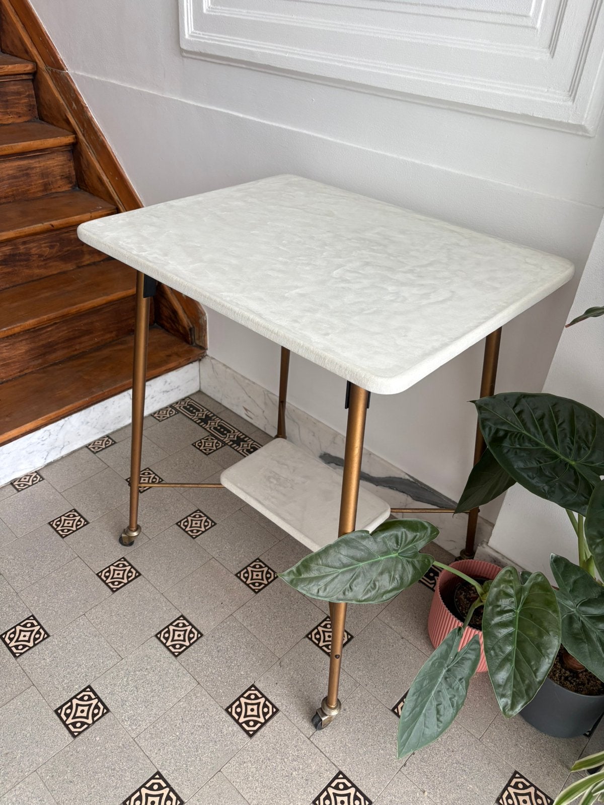 Mortex bijzettafel, Ophalen, Overige materialen, Gebruikt, 55 tot 75 cm