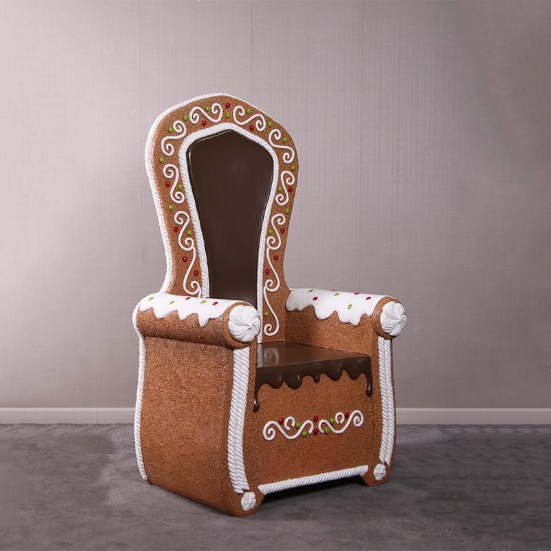 Gingerbread Throne – Kerstman Troon Hoogte 147 cm, Ophalen, Nieuw