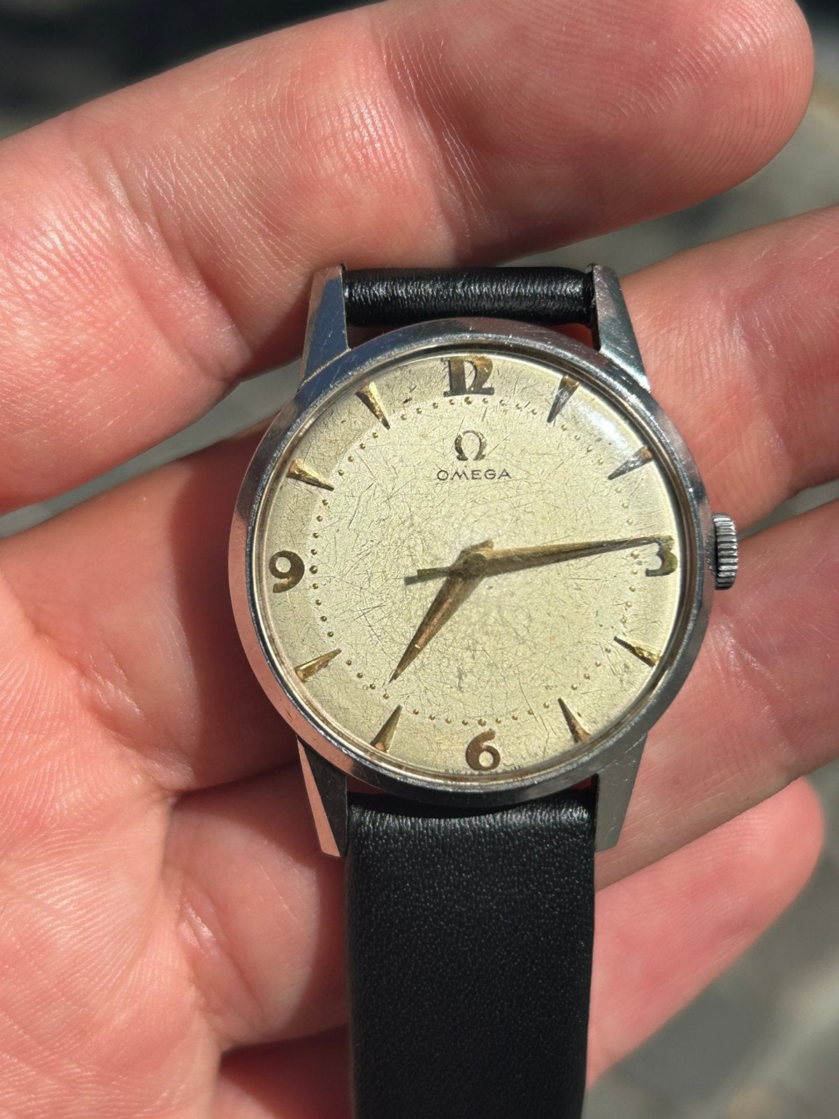 Omega montre horloge, Montre-bracelet, 1930 à 1960, Enlèvement ou Envoi, Acier
